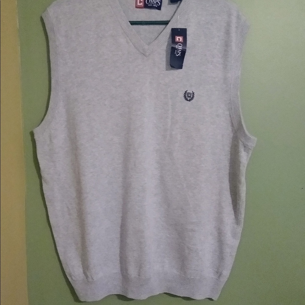 NWT chaps sweater vest